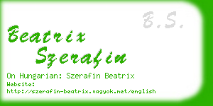 beatrix szerafin business card